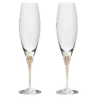 Bilde av Orrefors Intermezzo champagneglass gull, 2 stk Champagneglass