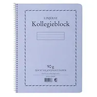 Bilde av Other Collegeblokk A4 90g 70 blad linjert TF 5 Stk Kontorrekvisita,Blokk og papir