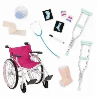 Bilde av Our Generation - Hospital Set with Wheelchair (737988) - Leker