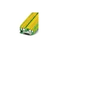 Bilde av PHOENIX CONTACT Jordklemme, Push-in-tilslutning, tværsnit:0,14 mm² - 4 mm², AWG: 26 - 12, bredde: 5,2 mm, højde: 35,3 mm, farve: grøn/gul PC tilbehør - Kabler og adaptere - Adaptere