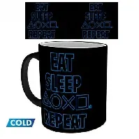 Bilde av PLAYSTATION - Mug Heat Change - 320 ml - Eat Sleep Repeat - Fan-shop