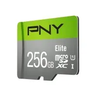 Bilde av PNY Elite - Flashminnekort - 256 GB - A1 / Video Class V10 / UHS Class 1 / Class10 - microSDXC UHS-I Foto og video - Foto- og videotilbehør - Minnekort