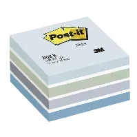Bilde av POST-IT Post-it Kube 76 x 76 mm blå/hvit Kontorrekvisita,Post-it
