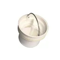 Bilde av PURUS FlexiNOOD pungvandlås i hvid PP plast - med lugtstop og gasventil der fjerner problemet med lugt fra afløbet, når det tørrer ud. Felle