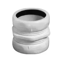 Bilde av PURUS Hvid lige samlekobling 32x32 mm - længde 44 mm Rørlegger artikler - Baderommet - Tilbehør for håndvask