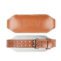 Bilde av Padded Leather Lifting Belt Brown - 15 cm Treningsutstyr - Belter