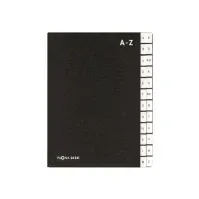Bilde av Pagna - Klassifikasjonsmappe - 24 rom - 24 deler - fortrykt: A-Z - med fliker - svart Arkivering - Elastikmapper & Chartekker - Andre