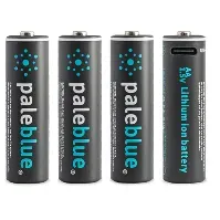 Bilde av Pale Blue - USB-C Rechargeable AA Batteries - 4 Pack - Elektronikk
