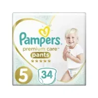Bilde av Pampers Bleier Bukser Premium Care 5, 12-17 kg, 34 stk. Rengjøring - Personlig Pleie - Personlig pleie