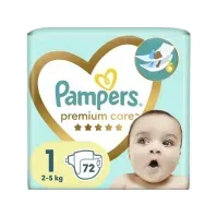 Bilde av Pampers Premium Care bleier 1, 2-5 kg, 72 stk. Barn & Bolig - Bleie skifte - Bleie