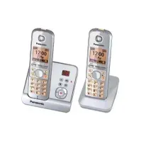Bilde av Panasonic KX-TG6722GS - Trådløs telefon - svarersystem med anrops-ID - DECT - sølvperle + ekstra håndsett Tele & GPS - Fastnett & IP telefoner - Trådløse telefoner