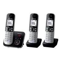 Bilde av Panasonic KX-TG6823 - Trådløs telefon DECT - perlesølv + 2 ekstra telefonrør (Tysk model, telefonsvarerfunktionen virker ikke i DK/SE) Tele & GPS - Fastnett & IP telefoner - Trådløse telefoner