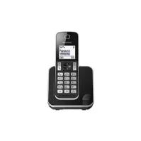 Bilde av Panasonic KX-TGD310, DECT telefon, Høytalertelefon, 120 oppføringer, Ringe-ID, Svart, Hvit Tele & GPS - Fastnett & IP telefoner - Alle fastnett telefoner