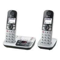 Bilde av Panasonic KX-TGE522GS - Trådløs telefon - svarersystem med anrops-ID - DECT - treveis anropskapasitet + ekstra håndsett Tele & GPS - Fastnett & IP telefoner - Trådløse telefoner