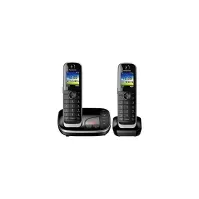 Bilde av Panasonic KX-TGJ322, DECT telefon, Telefonhøjttaler, 250 entries, Navn og vis-nummer, Tekstbeskeder (SMS), Sort. Telefonsvare virker ikke i DK. Tele & GPS - Fastnett & IP telefoner - IP-telefoner