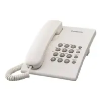 Bilde av Panasonic KX-TS500PDW - Telefon med ledning - hvit Tele & GPS - Fastnett & IP telefoner - Alle fastnett telefoner