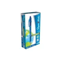 Bilde av Papermate FlexGrip Ultra RT, Klips, Uttrykkbar kulepenn med hengefeste, Blå, 12 stykker, Medium Skriveredskaper - Kulepenner & Fyllepenner - Kulepenner med trykk-knapp