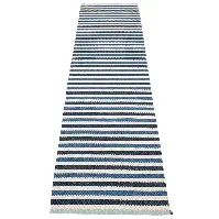 Bilde av Pappelina Teo gulvteppe 70 cm x 300 cm, denim/blue/vanilla Teppe