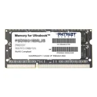 Bilde av Patriot Memory for Ultrabook - DDR3L - modul - 8 GB - SO DIMM 204-pin - 1600 MHz / PC3-12800 - CL11 - 1.35 V - ikke-bufret - ikke-ECC PC-Komponenter - RAM-Minne