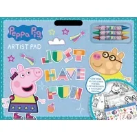 Bilde av Peppa Pig Artist pad with 3 crayons & sticker sheet Leker - Figurer og dukker