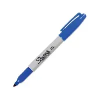 Bilde av Permanent marker Sharpie, fine, rund, blå Skriveredskaper - Markør - Permanenttusj