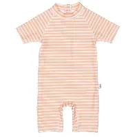 Bilde av Petit Piao Badedrakt Striped UV50+ Striped, Peach Naught/Eggnog - Babyklær