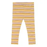 Bilde av Petit Piao Legging Modal Multi Striped Adobe Rose/Yellow Corn/Mu - Babyklær