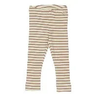 Bilde av Petit Piao Legging Modal Striped, Clay/Eggnog - Babyklær