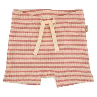 Bilde av Petit Piao Shorts Modal Striped Dark Peach/Cream - Babyklær