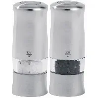 Bilde av Peugeot Zeli Duo Elektriske Salt & Pepperkverner 14 cm Sølv Salt - pepperkvern