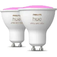 Bilde av Philips Hue White Color Ambiance GU10 spotpære, 2-pak Lamper &amp; el > Lyskilder