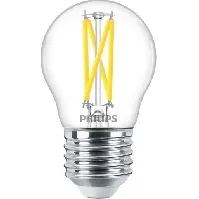 Bilde av Philips Master Dimtone E27 kronepære, 2200-2700K, 2,5W LED filament