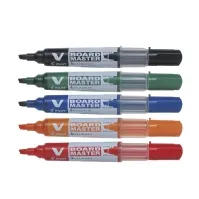 Bilde av Pilot V Board Master Begreen - Markør - for whiteboard - svart, rød, blå, grønn, oransje - 2.2-5.2 mm - medium (en pakke 5) Skriveredskaper - Markør - Whiteboardmarkør