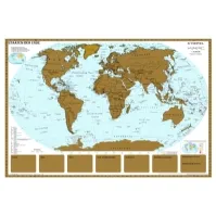 Bilde av Plakat Skrabeverdenskort 97x67 cm (rullet) Papir & Emballasje - Kart & plakater - Atlas og Kart