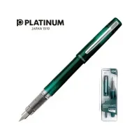 Bilde av Platinum Platinum Prefonte Dark Emerald fyllepenn, M, i plastemballasje, på blister, grønn Skriveredskaper - Kulepenner & Fyllepenner - Fyllepenner