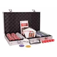 Bilde av Pokersjetonger i en aluminiumskoffert på 300 stykker Leker - Spill