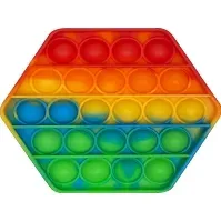 Bilde av Pop It - Fidget - Rainbow - 1 stk. - Assorteret JULEGAVER 2023 - Julegave til familien - Barna