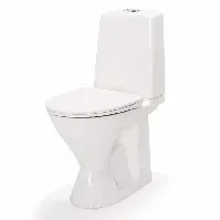 Bilde av Porsgrund Glow 62 Toalett Rimfree - høy Modell Hvit / Dobbel Gulvstående toalett