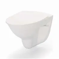 Bilde av Porsgrund Glow 65 Veggskål Rimfree - Uten Sete Hvit Vegghengt toalett