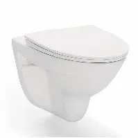 Bilde av Porsgrund Glow 65 Veggtoalettpakke - Veggskål og Sete Hvit Vegghengt toalett