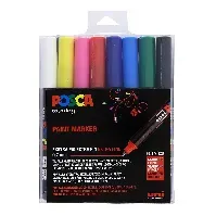 Bilde av Posca - PC1MR - Extra Fine Tip Pen - Basic Colors, 8 pc - Leker