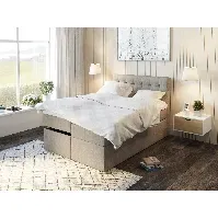 Bilde av Premium regulerbar seng 140x200 - beige