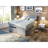 Bilde av Premium regulerbar seng 160x200 - lys grå