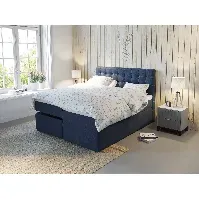 Bilde av Premium regulerbar seng 180x200 - mørk blå