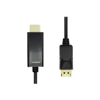 Bilde av ProXtend - Adapterkabel - DisplayPort hann låst til HDMI hann - 3 m - dobbeltisolert - svart - støtte for 4K 60 Hz (3840 x 2160) PC tilbehør - Kabler og adaptere - Videokabler og adaptere