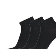 Bilde av Proactive footies str. 37-41 - Bambus sneakers footie, høj kvalitet sorte,pakke med 3 par Klær og beskyttelse - Arbeidsklær - Sokker