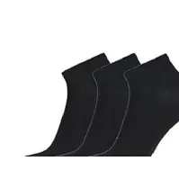 Bilde av Proactive footies str. 40-43 - Bambus sneakers footie, høj kvalitet sorte,pakke med 3 par Klær og beskyttelse - Arbeidsklær - Sokker