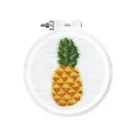 Bilde av Punch needle pakke Ananas Strikking, pynt, garn og strikkeoppskrifter
