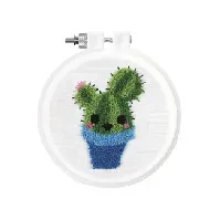 Bilde av Punch needle pakke Kaktus Strikking, pynt, garn og strikkeoppskrifter