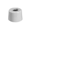 Bilde av Purus hvid plastroset 40 mm med højde på 65 mm og bredde på 95 mm Rørlegger artikler - Baderommet - Tilbehør for håndvask
